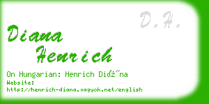 diana henrich business card